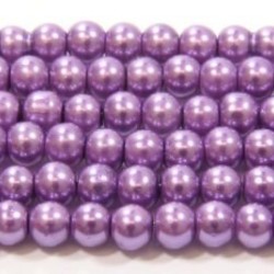 GLASS PEARLS Lilac 4 mm 50 g