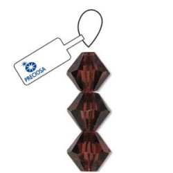 M.C. BICONE 4MM  BURGUNDY -31 BDS\ST M.C. BICONE 4MM  BURGUNDY -31 BDS\ST