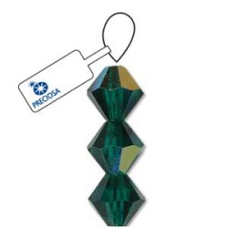 M.C. BICONE 4MM EMERALD AB- 31 BDS\ST M.C. BICONE 4MM EMERALD AB- 31 BDS\ST