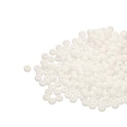 ROUND ROCAILLES  white opaque matted 8/0 03050M ROUND ROCAILLES  white opaque matted 8/0 03050M