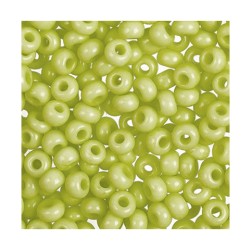 ROUND ROCAILLES  8/0- opaque green 03153 ROUND ROCAILLES  8/0- opaque green 03153