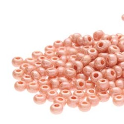 ROUND ROCAILLES  6/0 PINK OPAQUE LUSTER 07631 - 50gr ROUND ROCAILLES  6/0 PINK OPAQUE LUSTER 07631 - 50gr