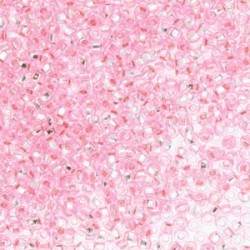 ROUND ROCAILLES  6/0 Pink Silverline 18273- 50gr ROUND ROCAILLES  6/0 Pink Silverline 18273- 50gr