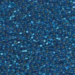 ROUND ROCAILLES  8/0- Dark Turquoise Silverline 67150 ROUND ROCAILLES  8/0- Dark Turquoise Silverline 67150