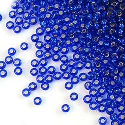 ROUND ROCAILLES  11/0 Silverline Blue 37080 ROUND ROCAILLES  11/0 Silverline Blue 37080