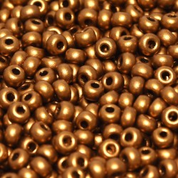 ROUND ROCAILLES Brass Colour Matted 01740- 11/0 ROUND ROCAILLES Brass Colour Matted 01740- 11/0