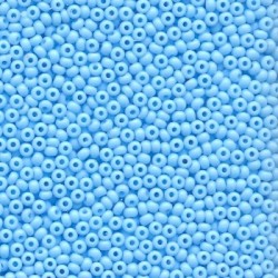 Кръгли 11/0 светло сини опак 63000