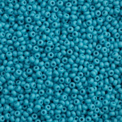 ROUND ROCAILLES  11/0 Opaque Turquoise 63030 ROUND ROCAILLES  11/0 Opaque Turquoise 63030