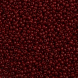 ROUND ROCAILLES 11/0 Opaque Dark Red 93310 ROUND ROCAILLES 11/0 Opaque Dark Red 93310