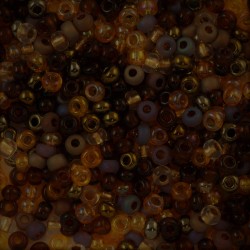 ROUND ROCAILLES Multi Size Mix Brown -50gr ROUND ROCAILLES Multi Size Mix Brown -50gr