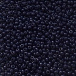 ROUND ROCAILLES  8/0 Opaque Dark Navy Blue 33080 ROUND ROCAILLES  8/0 Opaque Dark Navy Blue 33080
