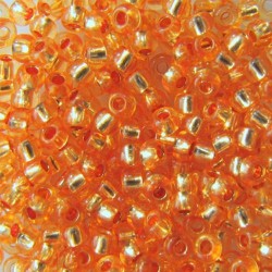 ROUND ROCAILLES  11/0  Silverline Light Orange 08289 -50 gr. ROUND ROCAILLES  11/0  Silverline Light Orange 08289 -50 gr.