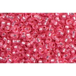 ROUND ROCAILLES 8/0 silverline pink 08275 ROUND ROCAILLES 8/0 silverline pink 08275