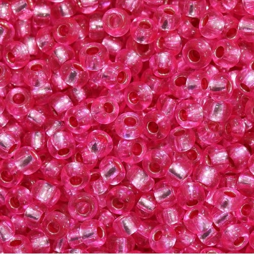 Кръгли розово сребърен отвор 08225- 11/0 - 50гр.