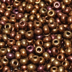 ROUND ROCAILLES  6/0 IRIS GOLD 01610 - 50gr ROUND ROCAILLES  6/0 IRIS GOLD 01610 - 50gr