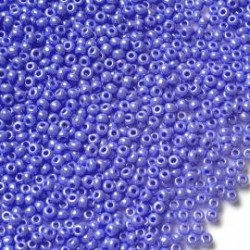 ROUND ROCAILLES  11/0  Opaque Luster Blue 38020 ROUND ROCAILLES  11/0  Opaque Luster Blue 38020