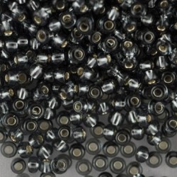 ROUND ROCAILLES  6/0 Grey Silverline 47010- 50gr ROUND ROCAILLES  6/0 Grey Silverline 47010- 50gr