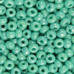 ROUND ROCAILLES  11/0 Opaque Rainbow Turquoise 64130 ROUND ROCAILLES  11/0 Opaque Rainbow Turquoise 64130