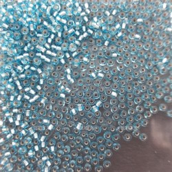 ROUND ROCAILLES  8/0- Light Aqua Silverline 67000 ROUND ROCAILLES  8/0- Light Aqua Silverline 67000