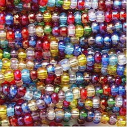 Кръгли 10/0  прозрачни микс 50 гр.