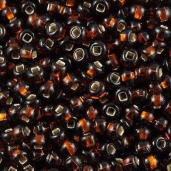 ROUND ROCAILLES  11/0 Silverline Brown 17140 ROUND ROCAILLES  11/0 Silverline Brown 17140