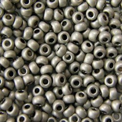 ROUND ROCAILLES  6/0 Metallic Dark Silver 18542- 50gr ROUND ROCAILLES  6/0 Metallic Dark Silver 18542- 50gr
