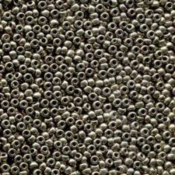 ROUND ROCAILLES  6/0 Metallic Chrome18549- 50gr ROUND ROCAILLES  6/0 Metallic Chrome18549- 50gr