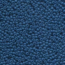 ROUND ROCAILLES  11/0 Opaque Blue Matted 33220M ROUND ROCAILLES  11/0 Opaque Blue Matted 33220M