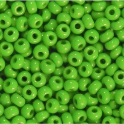 ROUND ROCAILLES  11/0 Opaque Green 53230- 50gr. ROUND ROCAILLES  11/0 Opaque Green 53230- 50gr.