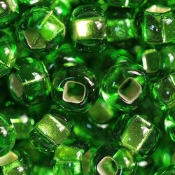 ROUND ROCAILLES  8/0 green silverline 57120 ROUND ROCAILLES  8/0 green silverline 57120