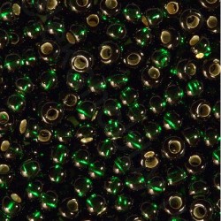 ROUND ROCAILLES  11/0 Green Silverline  57150 ROUND ROCAILLES  11/0 Green Silverline  57150