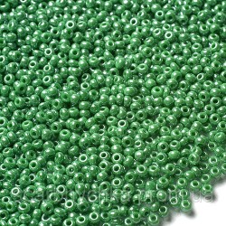 ROUND ROCAILLES  11/0 Opaque Luster Green 58250- 50 gr ROUND ROCAILLES  11/0 Opaque Luster Green 58250- 50 gr