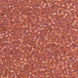 ROUND ROCAILLES  11/0 Crystal Peach Line AB 58589 ROUND ROCAILLES  11/0 Crystal Peach Line AB 58589