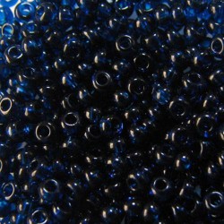 ROUND ROCAILLES  6/0 Dark Blue Transparent 60100- 50gr ROUND ROCAILLES  6/0 Dark Blue Transparent 60100- 50gr