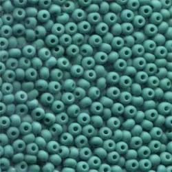 ROUND ROCAILLES 8/0 Opaque Turquoise 63130 Matted ROUND ROCAILLES 8/0 Opaque Turquoise 63130 Matted