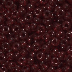 ROUND ROCAILLES  11/0  Transparent Bordeaux 90120 ROUND ROCAILLES  11/0  Transparent Bordeaux 90120