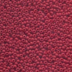ROUND ROCAILLES  11/0 Opaque Red 93190 matted ROUND ROCAILLES  11/0 Opaque Red 93190 matted