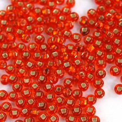 ROUND ROCAILLES  8/0 Silverline Orange 97030 ROUND ROCAILLES  8/0 Silverline Orange 97030