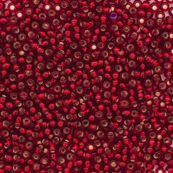 ROUND ROCAILLES  11/0 Silverline Dark Red 97090 ROUND ROCAILLES  11/0 Silverline Dark Red 97090