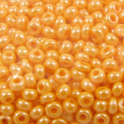 ROUND ROCAILLES  11/0 Opaque Luster Orange 98110 ROUND ROCAILLES  11/0 Opaque Luster Orange 98110