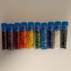 ROUND ROCAILLES Multisize Mix 10 Colours Set - 95 gr ROUND ROCAILLES Multisize Mix 10 Colours Set - 95 gr