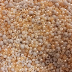 ROUND ROCAILLES Multi Size Mix Cream 50gr ROUND ROCAILLES Multi Size Mix Cream 50gr