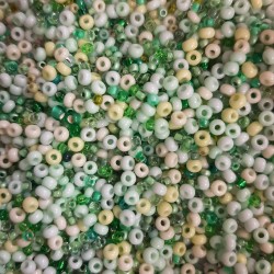 ROUND ROCAILLES Multi Size Mix Mint 50gr ROUND ROCAILLES Multi Size Mix Mint 50gr