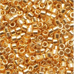DELICA ROUND 11/0 (1,6mm), GOLD 24K PLATED DB-31 DELICA ROUND 11/0 (1,6mm), GOLD 24K PLATED DB-31