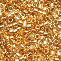 DELICA ROUND 11/0 (1,6mm), GOLD 24K PLATED DB-31 DELICA ROUND 11/0 (1,6mm), GOLD 24K PLATED DB-31