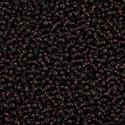 ROUND ROCAILLE 11/0 Silverlined Extra Dark Amethyst 2428 ROUND ROCAILLE 11/0 Silverlined Extra Dark Amethyst 2428