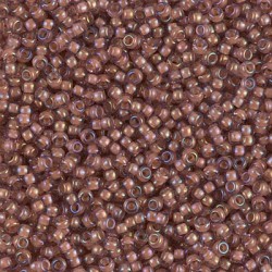 ROUND ROCAILLE 11/0  Transparent Lined Cinnamon Luster 337 ROUND ROCAILLE 11/0  Transparent Lined Cinnamon Luster 337