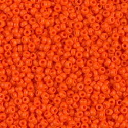 ROUND ROCAILLE 15/0 Opaque Orange 406 ROUND ROCAILLE 15/0 Opaque Orange 406