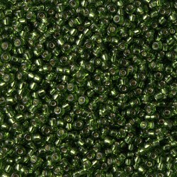 ROUND ROCAILLE 8/0 Silverline Olive 26 ROUND ROCAILLE 8/0 Silverline Olive 26