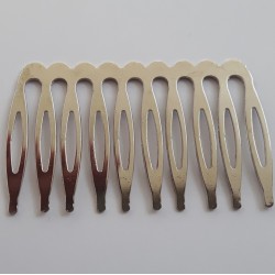 Hair Comb  Brass Med. Silver Colour Hair Comb  Brass Med. Silver Colour